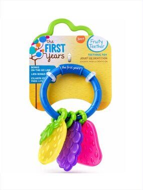 First Years Fruity Blue Ring Toddler Teether For 3M+ New Sealed ( ADD-ON ONLY )